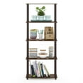 thumbnail image 4 of Furinno Turn-N-Tube 5-Tier Multipurpose Shelf Display Rack,Walnut and Brown, 4 of 6