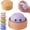 Purple, variant on CQHVKQ 4" Dumpling Squishy Mystery Box, Rainbow Mystery Dumpling Squishy with Blowing Bubbles, Dumpling Stress Squeeze Ball with Steamer Box, Stress Relief Squishy Dumpling Toys for Kids, Blue