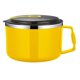 thumbnail image 2 of Juego de tazones de ramen para microondas, tazones de fideos con tapa y asa, tazón de sopa para microondas de acero inoxidable, cocina para el hogar, Amarillo Macarena Cuenco de ramen, 2 of 8
