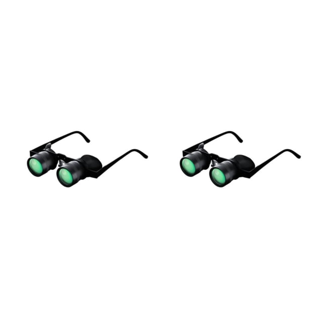 Wosthever Gafas binoculares de pesca telescopio manos libres lupa lupa gafas de sol de alta definición al aire libre para teatro Tipo 1 2Conjunto