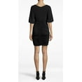 thumbnail image 4 of Nicole Miller Artelier BLACK Stretchy Matte Jersey Ruched Dress, US 4, 4 of 4
