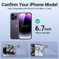 thumbnail image 2 of Protector de pantalla de privacidad SYNCWIRE para iPhone 14 Pro Max de 6.7 pulgadas, 2 of 8