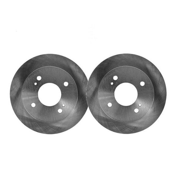 Rear Brake Rotor Set - Compatible with 2004 - 2009 Kia Spectra 2005 2006 2007 2008