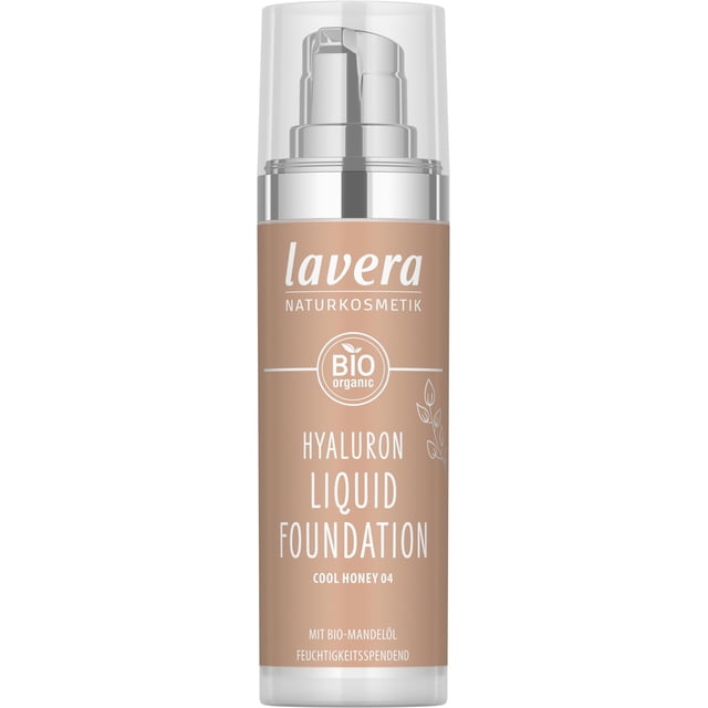 Base de maquillaje líquida Lavera Cool Honey Hyaluron 30 ml
