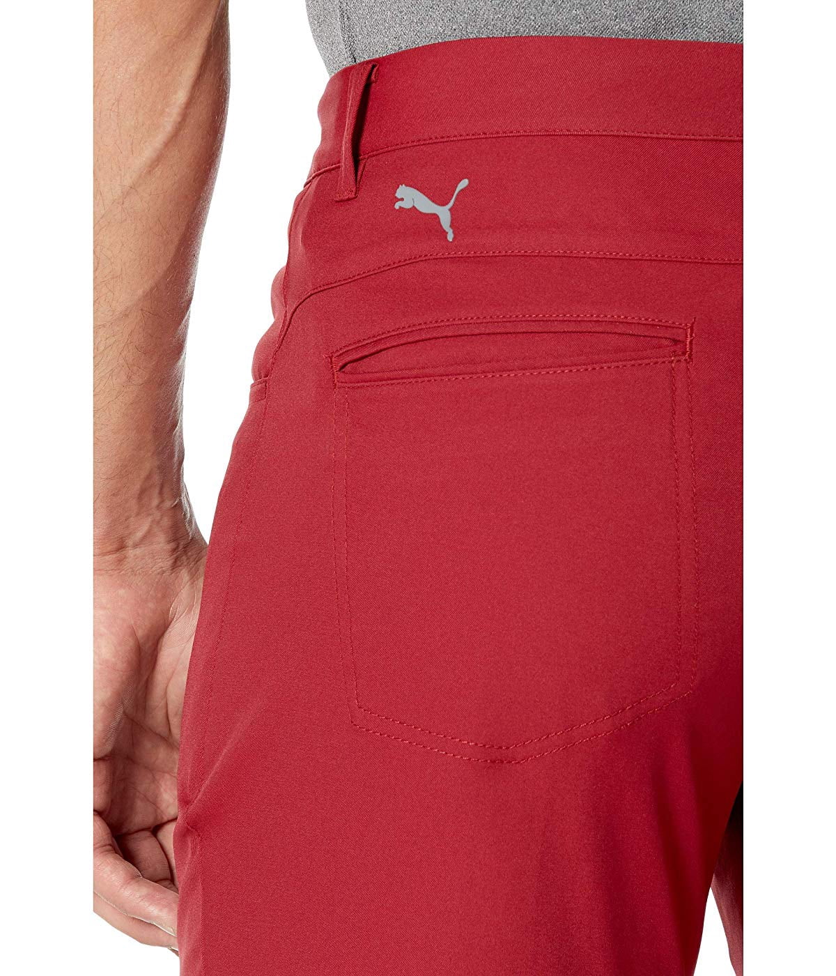 puma red golf pants