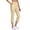 Beige#, variant on Fmbrln Womens Capri Pants Stretchy Waist Comfy Workout Yoga Capris Casual Travel Capri Pants with Pockets
