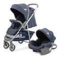 thumbnail image 1 of Carriola de Viaje Plegable THE BABY SHOP con Portabebe Manubrio Reversible Azul, 1 of 6