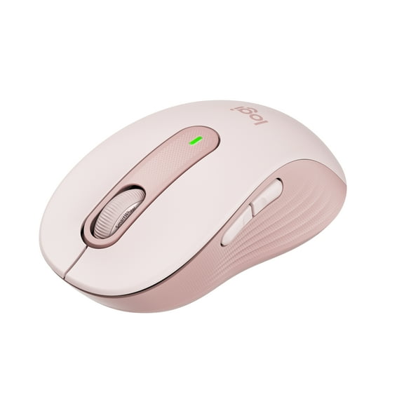 Logitech Signature M650 Wireless Mouse - for Small to Medium Sized Hands, 2-Year Battery, Silent Clicks, Customizable Side Buttons, Bluetooth, Rose