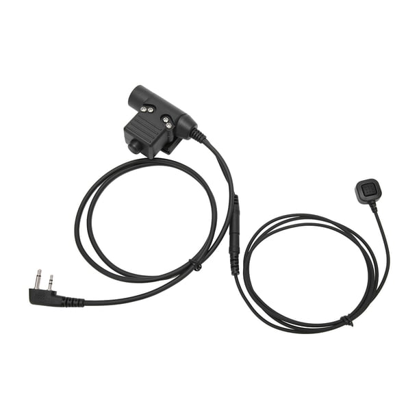 Adaptador PTT Para Auriculares, U94 PTT PU Cable Resistente A La Presión Sonido Claro Para V80 Para V82 Para V8