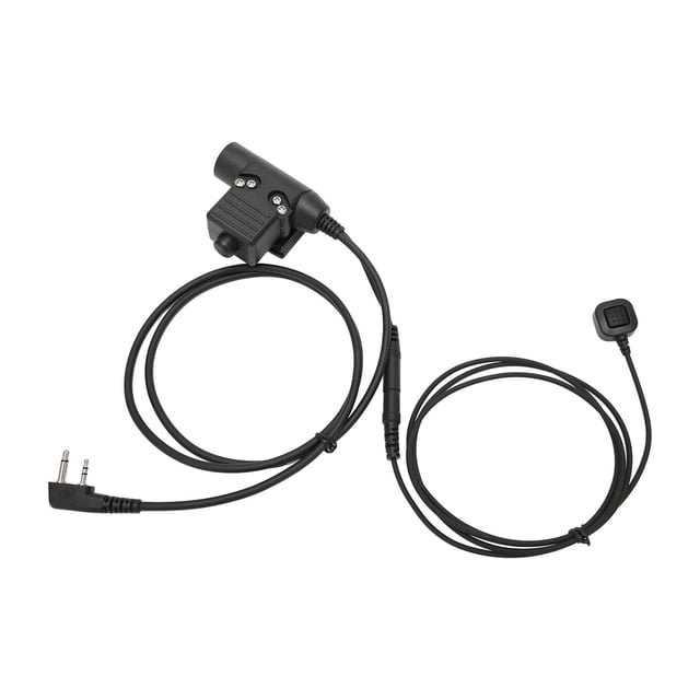 Adaptador PTT Para Auriculares, U94 PTT PU Cable Resistente A La Presión Sonido Claro Para V80 Para V82 Para V8