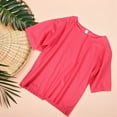 thumbnail image 4 of TABLETREANDS Camiseta Mujer Oversized Rosa Manga Corta Con Transpirable Y Estilo Casual, 4 of 6