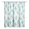 thumbnail image 2 of Creative Products Teal Cactus 71x74 Shower Curtain, 2 of 2