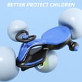 thumbnail image 4 of Korimefa 6V Electric Wiggle Car,Load 66 lbs,Wiggle Scooter with Rechargeable Battery & LED Flashing Wheels, Anti-Rollover & Flexible Steering, Outdoor Ride on Toys for Kids 3 Years and up (Blue), 4 of 18