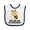 White and Black, variant on Inktastic Will You Be My Godparents Proposal Godchild Boys or Girls Baby Bib