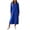 Blue, variant on Sheghy Summer Dresses 2026 Autumn Winter Lapel Half Button Drop Shoulder Relaxed Fit Solid Shirt Dress Black S