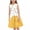 White, variant on ShomPort Girls Casual Dresses Cartoon Printed Scoop Neck A-Line Sleeveless Ruched Dresses Lightweight Summer Soft Dailywear