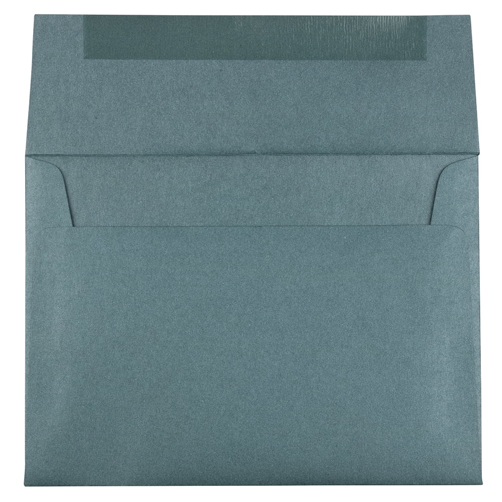 JAM Paper A7 Envelopes, 5.3x7.3, 1000/Carton, Malachite Deep Green Metallic
