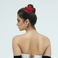 thumbnail image 3 of unbranded Clip Para Rojo Con Floral Para Peinados Prácticos Y, 3 of 6
