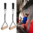 thumbnail image 4 of Poignées de Barre de Traction, Bois de Hêtre Robuste Réutilisable Poignées D\'entraînement Physique Pratiques avec Sac de Rangement pour Renforcement Musculaire, 4 of 7