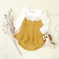 thumbnail image 2 of Baby Bodysuit Cute Newborn Girl Outfits Clothes Tops Fashion Summer Toddler Infant Strap Jumpsuit Solid Knitted Kids Onesie 0-2Y, 2 of 6