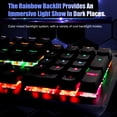 thumbnail image 4 of Amdohai biojee Wired 104-Key Real Mechanical Gaming Keyboard Rainbow Backlit Keyboard For Windows PC Laptop for Game and Office, 4 of 9