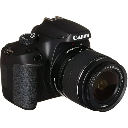 Canon EOS 4000D DSLR Camera with EF-S 18-55mm F/3.5-5.6 III Lens, 64GB SD Card - Black(International Model)