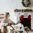 thumbnail image 3 of Christmas Tree Pink Bows Flannel Blanket Soft Warm Cute Christmas Throw Blanket Cozy Coquette Gift for Women Girls Sofa Couch Travel Bed Home Decoration, 3 of 6