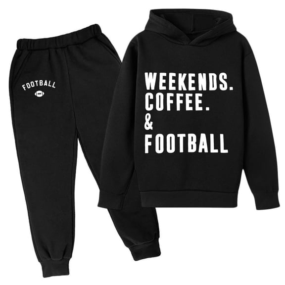 Toddler Boys' Outfits Kids Hoodie Sweatshirt And Sweatpants Pullover Hoodie Set Tracksuit 2 Piece Fall Winter Clothes 3-4 Years