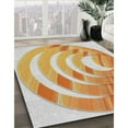 thumbnail image 2 of Ahgly Company Indoor Rectangle Patterned Vanilla Gold Novelty Area Rugs, 5' x 7', 2 of 6