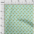 thumbnail image 2 of oneOone Viscose Jersey Light Blue Fabric Coffeeinated & Vaccinated Sewing Craft Projects Fabric Prints By Yard 60 Inch Wide, 2 of 4