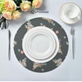 thumbnail image 5 of Coolnut Koala Round Placemats Waterproof Non-Slip Washable Place Mats Polyester Table Mats Set of 4 Heat Resistant for Home Kitchen Holiday Party Home Decor Gifts, 5 of 7
