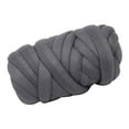 thumbnail image 3 of GUOOL 25 Meters Chunky Wool Bulky Arm Knitting Wool Roving - Deep Grey, 3 of 9