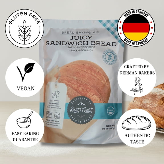 Brot  Crust German Sandwich Bread Baking Mix - Gluten Free