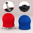 thumbnail image 2 of Zenergy Ball Chair Crimson Seat/Crimson Back, Silver Base, 2 of 3