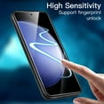 thumbnail image 3 of 1 Pack for Samsung Galaxy S23 Tempered Glass Screen Protector, Anti Scratch Bubble Free Touch Sensitive Anti-Fingerprint Gloss Finish HD Clear Film for Samsung Galaxy S23, Clear, 3 of 6