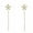 GD, variant on FcBaudy MagneTherapy Ohrringe Glanzende Blumen Ohrringe Lymphatische Magnetotherapie Ohrringe Zur Gewichtsreduktion ear ear