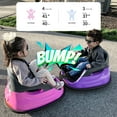 thumbnail image 3 of Outfunny 6V Bumper Car for Kids, Ride on Toys Bumper Car for Toddlers with Remote & Music - Purple, 3 of 9