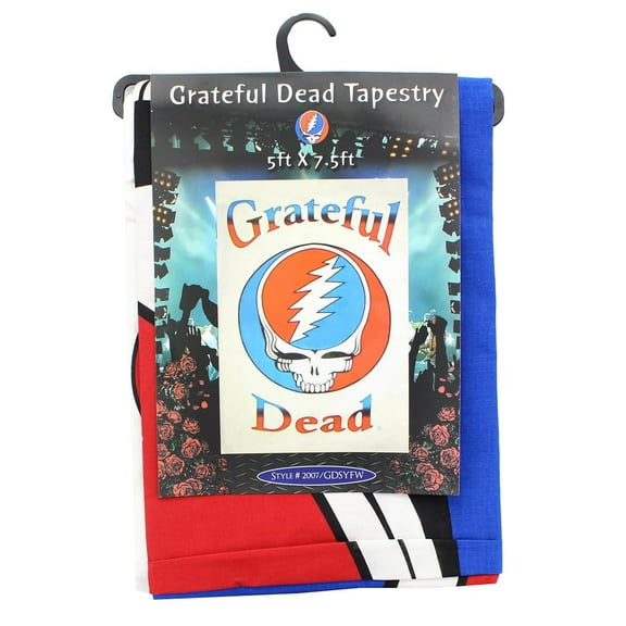 Grateful Dead Steal Your Face Logo White 60"x90" Tapestry