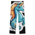 thumbnail image 4 of Ocean Unicorn Wave Art Winter Female Pants Flannel High Waist Women Pants Lady Warm Straight Leg Plush Trousers, 4 of 7