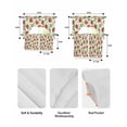 thumbnail image 5 of Red Strawberry Swag Kitchen Curtains Sets for Windows 24 Inch Length, Summer Fruits Farmhouse Leaves Flower Pastoral Short Window Curtain Swags Valances and Tiers 3 Piece Set for Cafe/Dining Room, 5 of 5