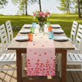 thumbnail image 4 of Table Runners 90 Inches Long Dress Scarves, Valentine's Day Farmhouse Coffee/Dining/Kitchen Table Runner for Living Room, Red Love Branches Modern Minimalism Pink 13x90 Inch, 4 of 9
