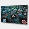 thumbnail image 2 of Blue Flowers on Alien Planet - Floral Canvas Art Print, 2 of 3