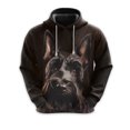 thumbnail image 3 of Sudadera con estampado de cara de perro divertida, sudadera con capucha de bulldog francés y corgi para hombre, chándal con pastor alemán y dachshund, sudaderas con capucha para perros, 3 of 5