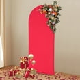 thumbnail image 6 of 6 ft Matte Fitted Spandex Round Top Wedding Arch Backdrop Stand Cover Events, 6 of 14