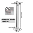 thumbnail image 3 of Glass Railing End Post,Balustrade for Balcony Deck Stairs Without Glass Drilling, 3 of 16
