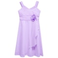 thumbnail image 3 of Manyakai Kids Flower Girl Wedding Dresses Sleveless Pageant Party Gowns A-Line Swing Summer Dress Lavender 10, 3 of 7