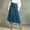 Light Blue, variant on Women's High Waisted Denim Skirt Asymmetrical Wrap Hem A-Line Long Jean Skirt With Button Front Casual Flared Skirt For Work Daily Wear XXL