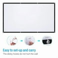 thumbnail image 4 of 100 Inch 3D HD Projector Anti-Crease Projection Movies for Home Theater Outdoor ,Wrinkle-Free Projector Screen, 4 of 6