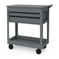 thumbnail image 5 of Hyper Tough 28-Inch Steel Tool Cart with Drawer, 500 lb Load Capacity, Gray Powder-Coated, 5 of 7
