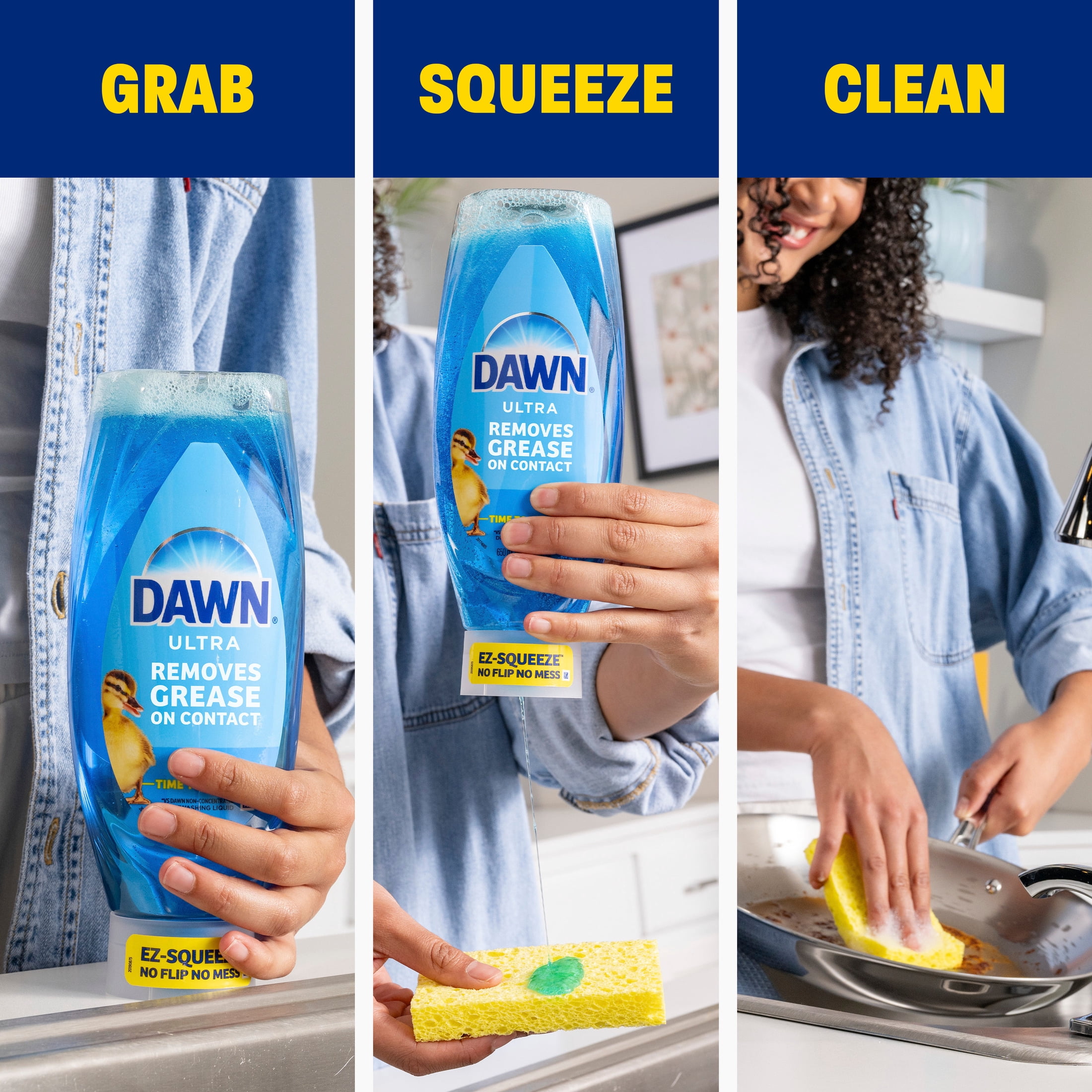 (8 pack) Dawn UltraEZ Squeeze Dish Soap Strawberry Fields, 14.7oz